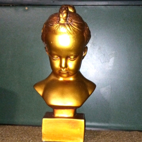 Gilded Plaster Sculpture Young Girl Italy C.1890-1905 - Picture 5 of 5